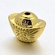 Ingot Brass Beads KK-N0059-11G-1