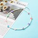 Glass Pearl Round Beaded Necklaces for Kid NJEW-JN03607-2