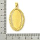 Латунные микропаве прозрачные подвески с фианитом KK-H472-42C-G-3