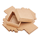 Foldable Creative Kraft Paper Box CON-WH0077-02-1