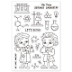 GLOBLELAND Chemistry Theme Clear Stamps Cute Chemist Silicone Clear Stamp Seals for Cards Making DIY Scrapbooking Photo Journal Album Decor Craft DIY-WH0167-56-623-8