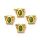 Butterfly Rack Plating Brass Resin Beads KK-E056-09MG-2