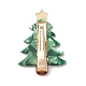クリスマス酢酸セルロース アリゲーター ヘアクリップ  合金チップ付き  クリスマスツリー  45x32mm PHAR-K003-01A-2