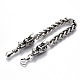 Men's Alloy Wheat Chain Bracelets BJEW-T014-06AS-5