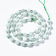 Chapelets de perles de jade blanche naturelle G-T132-048A-2