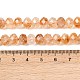 Нити из нагретых натуральных цитриновых бусин&nbsp;G-C259-A19-5x8mm-5