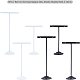 FINGERINSPIRE 6Pcs Earring T Stand Iron T Bar Earring Display Jewlery Showcase Organizer Display Rack for Photography Jewelry Props【Black/White-Round Base EDIS-FG0001-11-4
