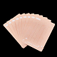 厚紙ヘアクリップ表示カード  長方形  ライトサーモン  11.2x7.4cm CDIS-Q004-02-1