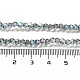 1 brin facetté bicône plein perles de verre plaqué brins X-EGLA-J026-3mm-F10-3
