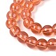Chapelet de perles en verre baking paint&nbsp;DGLA-Q023-6mm-DB28-3