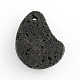 Natural Lava Rock Pendants G-S139-09-3