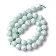 Frosted Natural Glass Beads Strands G-I247-15K-3