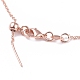 Brass Cable Chain Necklaces NJEW-E151-03RG-2