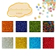 8 Farben Glas Saatperlen SEED-YW0001-55-2