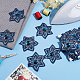 NBEADS Iron on/Sew on Ethnic Style Embroidery Flower Polyester Lace Ribbons OCOR-WH0060-47B-4