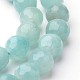 Facettes amazonite naturel perles rondes brins G-F261-04-10mm-1