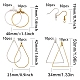 Boucles d'oreilles pendantes bricolage DIY-SC0009-33-3