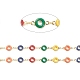 Catene di perline in ottone placcato oro CHC-XCP0001-09-2