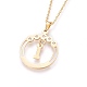 304 Stainless Steel Rhinestone Pendant Necklaces and Stud Earrings Jewelry Sets SJEW-L194-01I-2