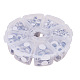 Noir et blanc tortiller plastique yeux écarquillés boutons bricolage accessoires artisanat scrapbooking jouets avec étiquette emplâtre sur le dos KY-PH0003-02-2