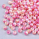 Cuentas de perlas de imitación de plástico ABS del arco iris OACR-Q174-3mm-04-2