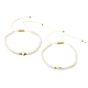 Verstellbare Armbänder aus geflochtenen Perlen aus Nylongarn BJEW-JB06450-1