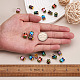 Yilisi 20 pièces 5 couleurs chapeaux de perles en alliage ENAM-YS0001-04-4