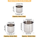 Unicraftale 304 Stainless Steel Measuring Cups AJEW-UN0001-11P-5