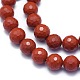 Chapelets de perles en jaspe rouge naturel G-K310-A11-10mm-3