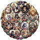 50 шт. самоклеящиеся наклейки с изображением кота из ПВХ STIC-PW0021-02-2