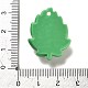 不透明樹脂デコデンペンダント  葉っぱのチャームが付いた昆虫の蝶  きいろ  27.5x21.5x9.5mm  穴：2mm RESI-M037-01C-3
