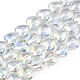 Chapelets de perles en verre électroplaqué X-EGLA-S188-14-B03-4