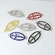 Mixed Alloy Grade A Rhinestone Oval Links X-RB-C1305-M-1