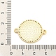 Rack Plating Brass Micro Pave Clear Cubic Zirconia Connector Charms KK-K332-17G-01-3