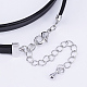 PU Leather Cord Choker Necklaces NJEW-H477-29-5