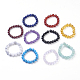Conjuntos de anillos elásticos con piedras mixtas naturales y sintéticas RJEW-JR00215-1