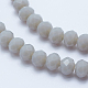 Faceted Rondelle Glass Beads Strands GLAA-I033-6mm-25-4