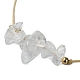 Geflochtene Perlenarmbänder mit natürlichen Quarzkristallsplittern BJEW-JB09851-04-3