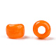12/0不透明な色ラウンドガラスシードビーズ  ダークオレンジ  サイズ：直径約2mm  穴：1mm  約3303個/50g X-SEED-A010-2mm-50-6