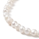 Collana di perle naturali con perline con chiusura in ottone per le donne NJEW-JN04057-2