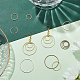 Chgcraft 200 pz 20 stile orecchini rotondi in ottone bordare orecchino ad anello cerchio orecchini risultati cerchi orecchini con lunetta aperta orecchini a cerchio per la creazione di gioielli fai da te mestiere orecchino collana 12mm 30mm KK-CA0003-54-5