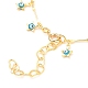 Bracelets et colliers à breloques étoile mauvais œil ensembles de bijoux SJEW-JS01135-5