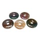 Donut/Pi Disc Natural Gemstone Pendants G-L234-40mm-12-2