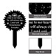 CREATCABIN Sun Shape Memorial Stakes Grave Printing Remembrance Plaque Acrylic Waterproof Memorial Garden Stake for Outdoors Yard Grave Decoration Memorial Gifts 10 x 6inch AJEW-WH0381-002-3