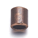 チベット風合金ビーズ  カドミウムフリー＆鉛フリー  コラム  赤銅色  9x8mm  穴：6mm TIBEP-A101917-R-LF-2