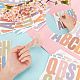 Pegatinas decorativas impermeables con letras de vinilo de colores DIY-WH0349-117B-3