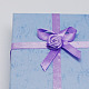 Boîtes en carton à bijoux avec fleur (couleur aléatoire) et éponge à l'intérieur CBOX-R023-2-2
