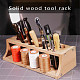 Holz Lederwerkzeug Aufbewahrungsregal ODIS-WH0005-35A-7