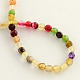 Dyed Round Natural Agate Beads Strands G-R258-3mm-06-2