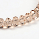 Facettes rondelle imitation cristal autrichien perles de verre G-PH0009-29-6x4mm-2
